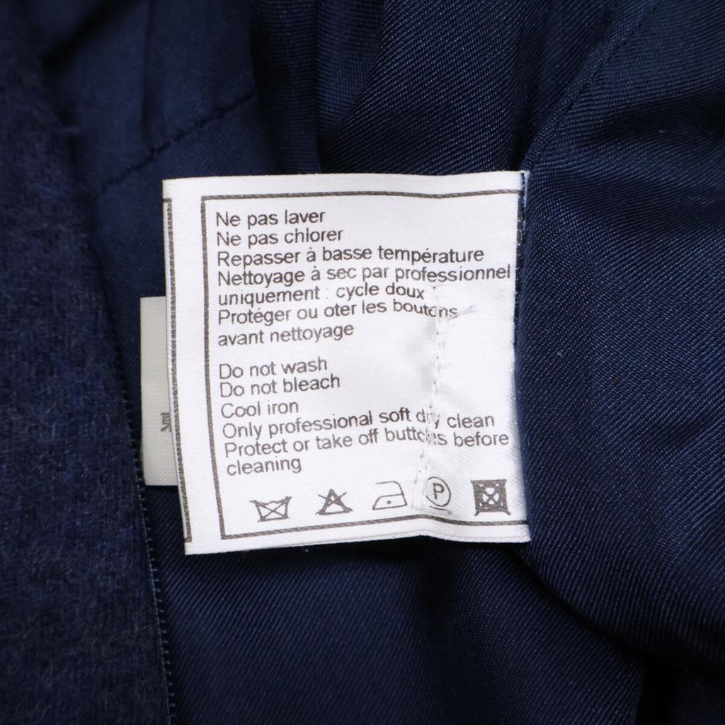 CHANEL [Domestically Authorized] 98A P11948V06806 CC Logos Wool Bolero Docking Long dress 40 blueUsed