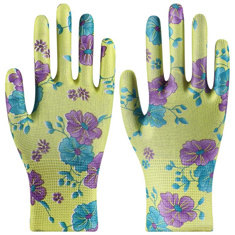 10 Pairs Gardening Labor Gloves for Women Nylon Outdoor Work Gloves Ideal for Planting Tasks