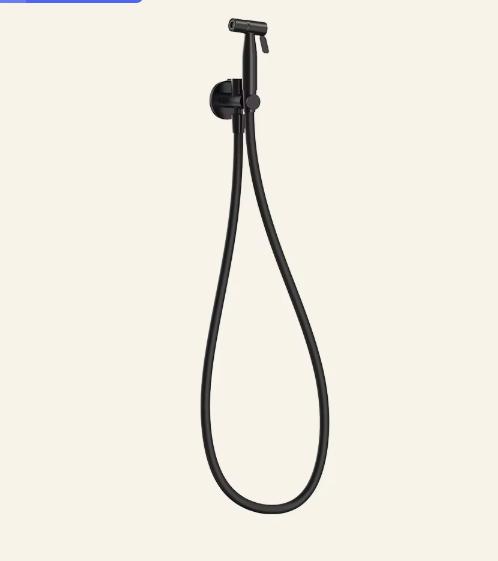 Luxury Concealed Wall Mounted 2 Functions Hand Shower Black Bath Faucet Bathroom Showers Set (Black,In-Wall B & S Faucets) чёрный
