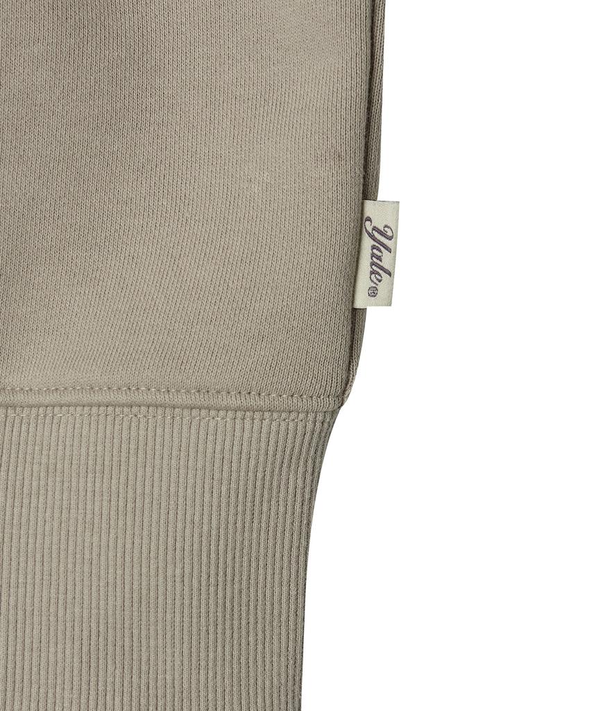 Yale Small Arch Zip-Up Hoodie Beige