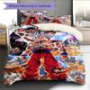 Juego de Ropa de Cama con Estampado de Dibujos Animados Colcha Funda de Colcha Funda de Almohada Decoración del Hogar Regalo de Cumpleaños (1 * funda nórdica + 2 * fundas de almohada, sin núcleo)