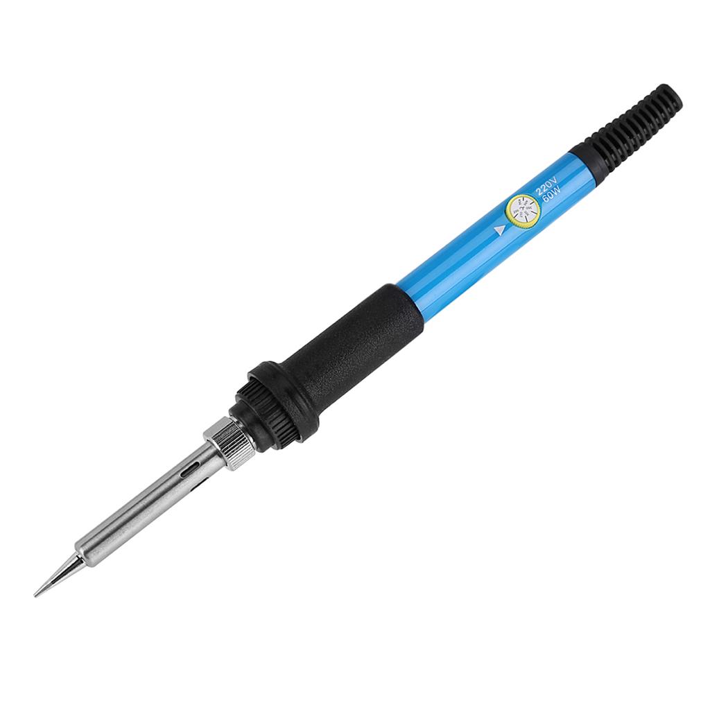 60W Electric Soldering Iron Adjustable Temp Hand Tool Kit with Switch Button