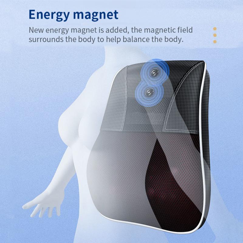 Electric Cervical Orthopedic Pillow Shiatsu Head Cervical Ttraction Body Back Waist Massager Car With Heating Vibrating Massage