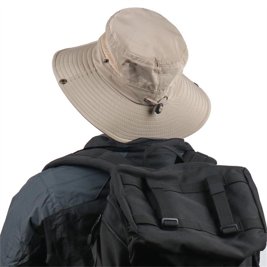 New men's and women's bucket hat big edge sun hat outdoor mountaineering sun protection fishing hat quick drying sun hat