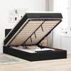 VidaXL Ottoman Bed Frame with Mattress Black 120x200 Cm Velvet 3312688