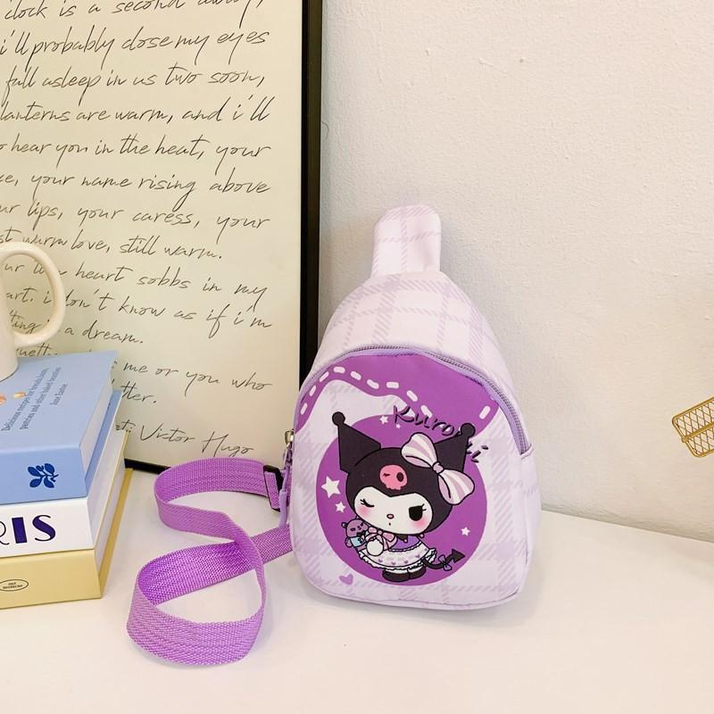 Cute Cartoon Children's Backpack For Girls With Kt Cat And Melody Print Lightweight Design