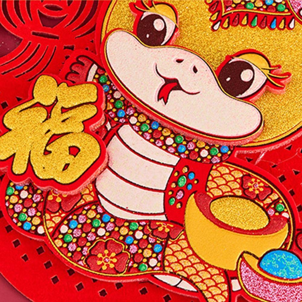 Creative Fortune Pendant Traditional Red Lantern String Spring Festival Decoration Pendant  Door