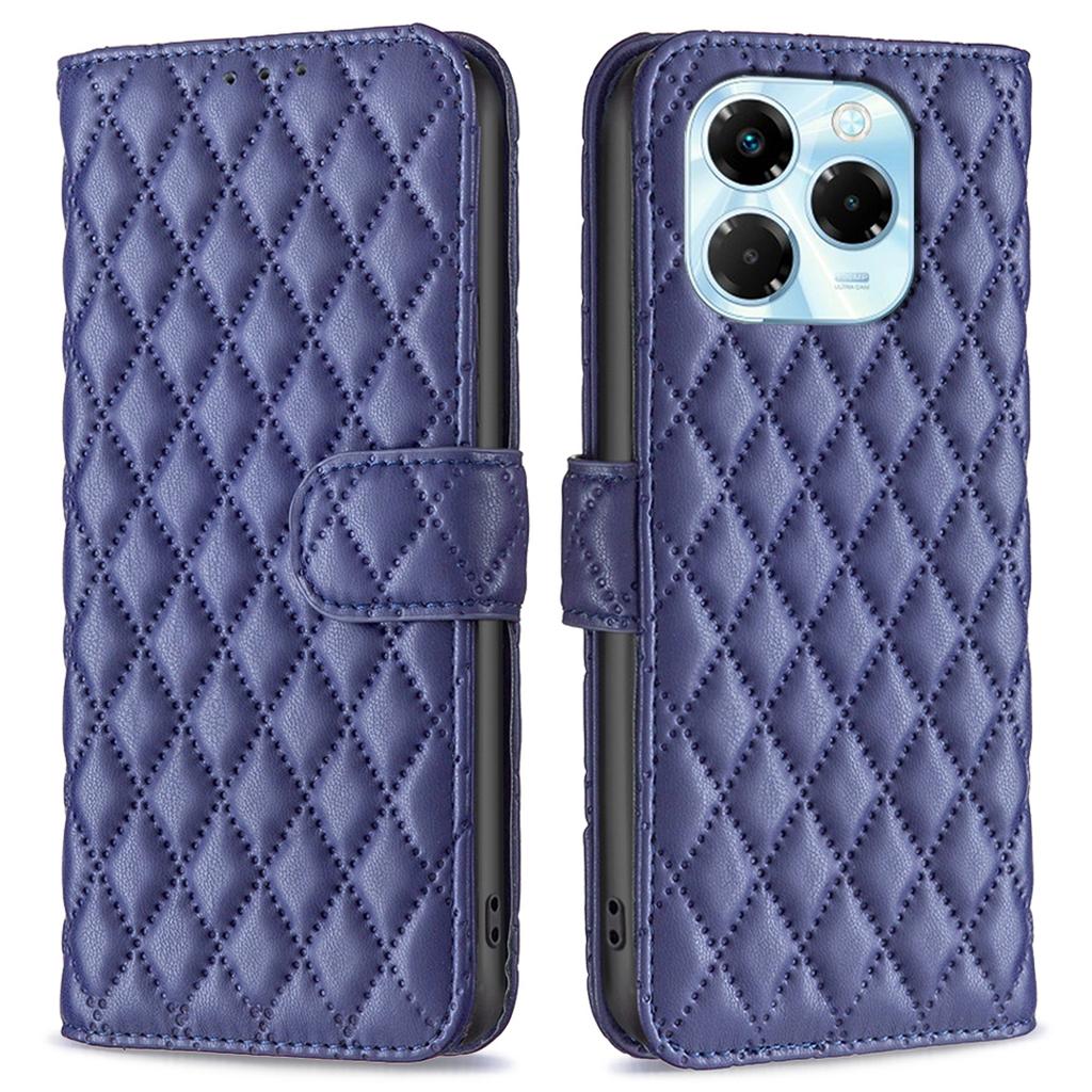 BINFEN COLOR BF Style-14 For Infinix Note 40X 5G Case Rhombus Phone Leather Cover Stand