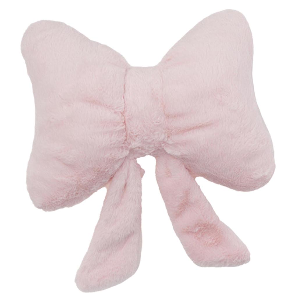 Soft Plush Decorative Pillow Elegant Bow Cushion for Bedroom Living Room Cafe Dorm Home Decor