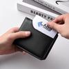 Wallet Men's Short Wallet Multi-Card Slot Card Holder PU Leather Luxury Wallets for Men Student Cross-border Card Bags