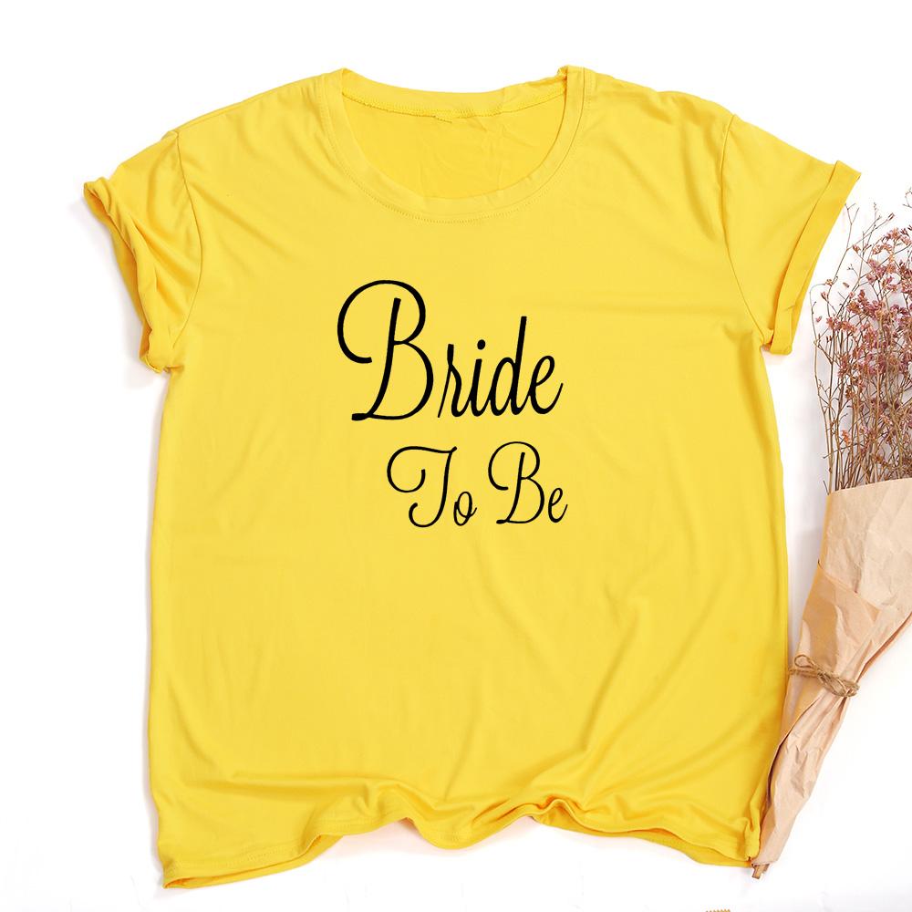Bride Bachelorette Party Brides Team Maid Of Summer Women T Shirt Casual Wedding Female Tops