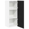 Hanging Cabinet with Storage Black Oak Effect 40 x 31 x 100 cm