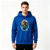 Men's Demon Anime Printed Pullover Hoodie Casual Long Sleeve Warm Hooded Sweatshirt for Daily Wear