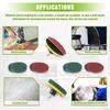 Car Electric Drill Brush Kit Electric Cleaning Brush Tool Polishing Pad Household Cleaning Tool for Bathroom Floor Tub