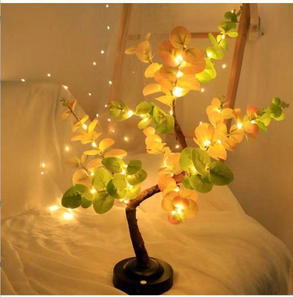 1Pc LED Tree Lights,Bonsai Lamp,Table Light,Adjustable Branches,Summer Illuminated,Home lighting,for Bedring,E-sport,Study Room,Deco