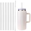 64oz Straw Compatible With Stanley, Extra Long Quencher, Cleaning Brush And Iceflow Flip Straw Tumbler 64 Oz