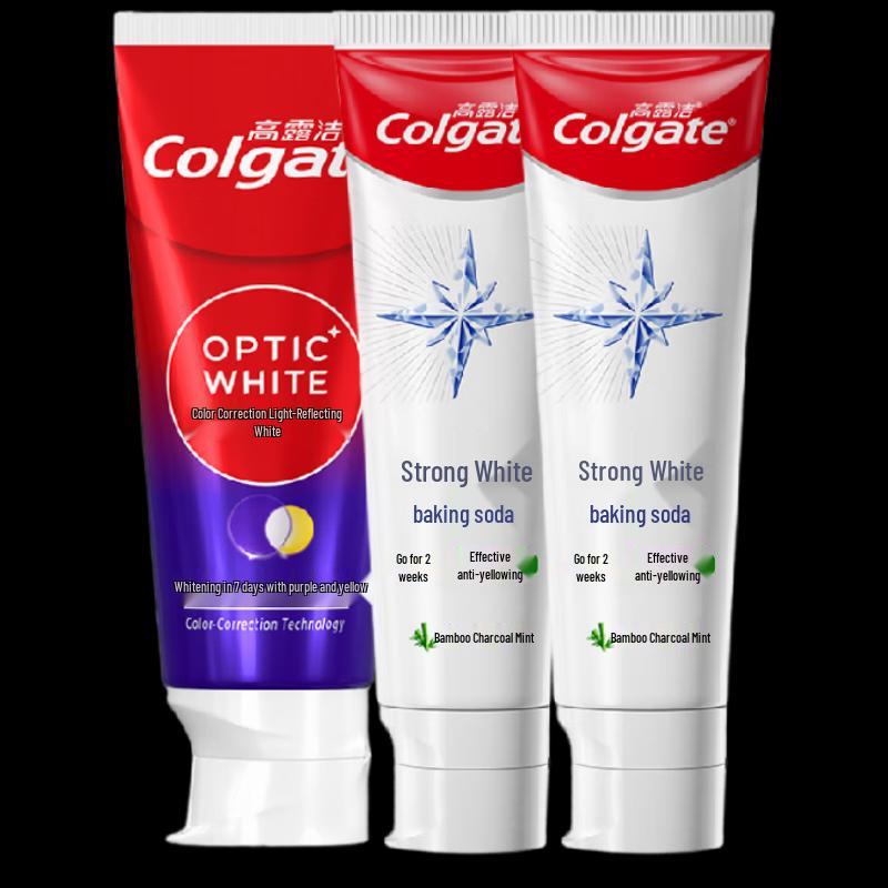 Набор отбеливающих зубных паст Colgate - Оптический & Бамбуковый уголь