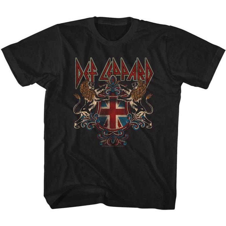 Def Leppard Def Crest Black Children s T-Shirt 130
