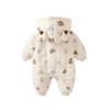 Super Cute Fleece-Lined Infant Jumpsuit – Winter Bodysuit for Newborns