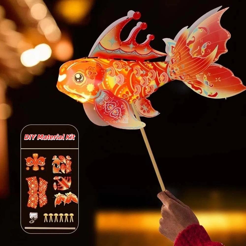 Bright LED Luminous Fish Light Portable Handheld Koi Ornament  Chinese New Year