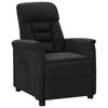 Day and Night - Day and Night Black Faux Suede Leather Recliner