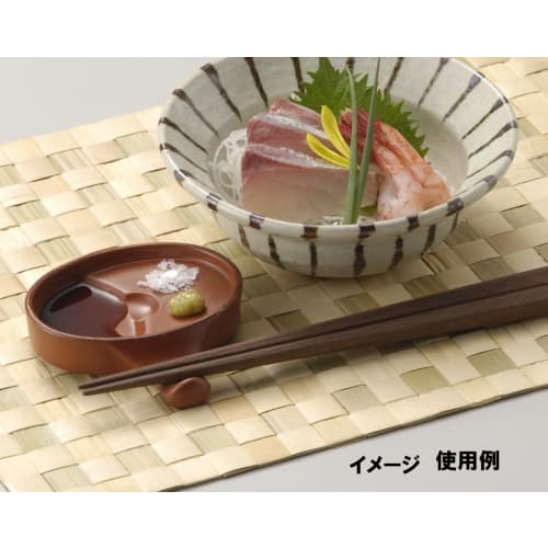 Santo Banko Ware All-Purpose Chopstick Rest (Spongee Stand, Condiment Container, Soy Sauce Container, Delicacy Container) Purple Clay Brown 13845
