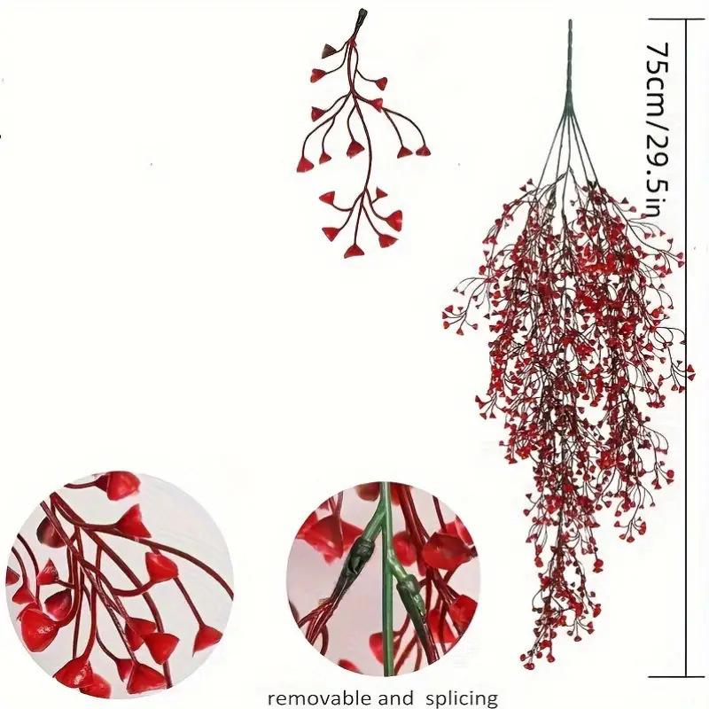 Golden Bell Willow Vine Wall Hanging - Indoor Green Plant Decoration