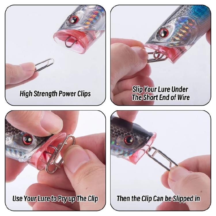 100Pcs Quickly Change Fishing Snapping Clip Hook Snapping Pin Fishing Snapping Swivels Easy Snapping Fishing Hook