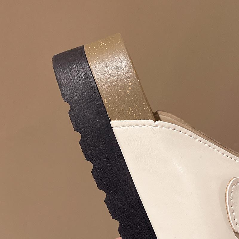 Soft-soled Boken shoes platform slippers women's outer wear summer new retro casual versatile girls beach shoes