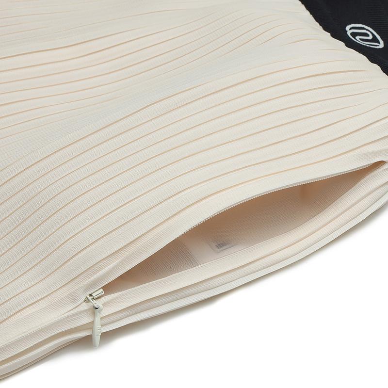 Fila By Naoki Takizawa Fashion Minimalist Elegant High-Quality Lightweight Comfortable Versatile Pleated Casual Long Skirt Women Skirts F11W532302F-IV