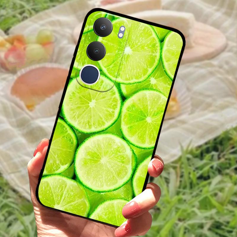 For Vivo Y19s Case V2419 New Fashion Color Painted Silicone Phone Cover For VIVO Y19S 4G Shockproof Protective Coque Bumper