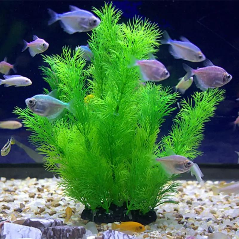 Künstliche Aquariumdekorpflanzen Unterwasserwassergras Aquatische Plastikpflanzen für Fischaquarium Dekorationen