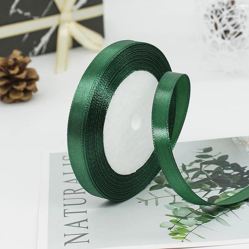 Wholesale 22 Meter/roll Stain Ribbon 1CM Polyester Ribbon for Gift Packing Wedding Party Decoration DIY Handmade Craft Supplies
