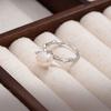 Natural Pearl Ring Female Elegance Sweet Temperament Versatile Ring Opening Design Hand Jewelry