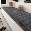 Sofa Cushion Nordic Minimalist Four Seasons Plush Sofa Towel Solid Color Stripes Thick Flannel Anti Slip Non Stick