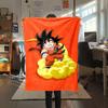 1pz Coperta in Flanella con Stampa Son Goku, Alta Qualità per Tutte le Stagioni, Decorazione per la Casa, Calore e Comfort, Perfetta per Regali di Natale