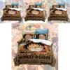 High Definition Digital Printed 3-piece Bedding Set For Us Size Bed Sheet