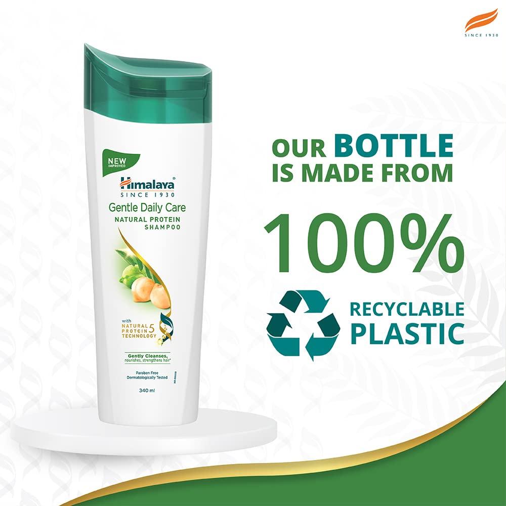 Himalaya Gentle Daily Care Natural Protein Shampoo For Soft Smooth Hair, Reduces Hairfall, Nourishing Cleanser For Men & Women, 340 Ml