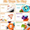 Montessori 6-in-1 Busy Sensory Activity Cube Toy for Babies Aged 1 to 3 Years, Fun Educational and Portable Toy for Home and Travel Early