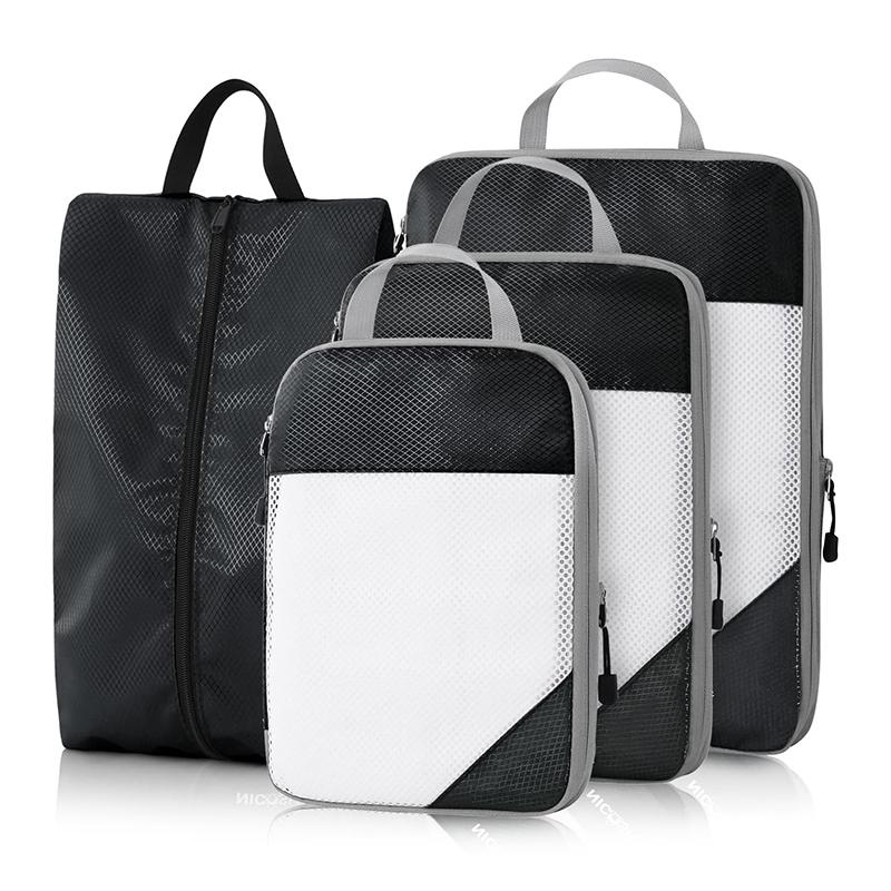 5 Piece Storage Bags Compression Packing Cube Travel Storage Bag Luggage Clothing Storage Set