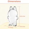 Pvc Doll Protective Case Series Plush Doll Display Storage Box Fit For Labubu V1-V3 Blind Box Figure Accessories Decorative Toy