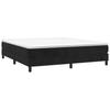 VidaXL Lit à sommier tapissier et matelas Noir 160x200 cm Velours 3144341