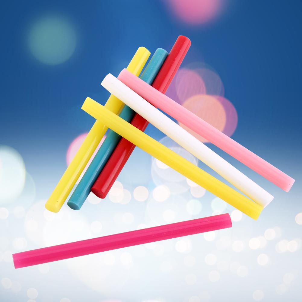 14pcs Mix Color Hot Melt Glue Stick Adhesive Sticks Kit Craft Attaching   Tools