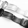 23mm316 Massives Edelstahl-Uhrenarmband Für Swatch YCS YAS YGS IRONY Armband Metall-Armband Silber Schwarz Armbänder