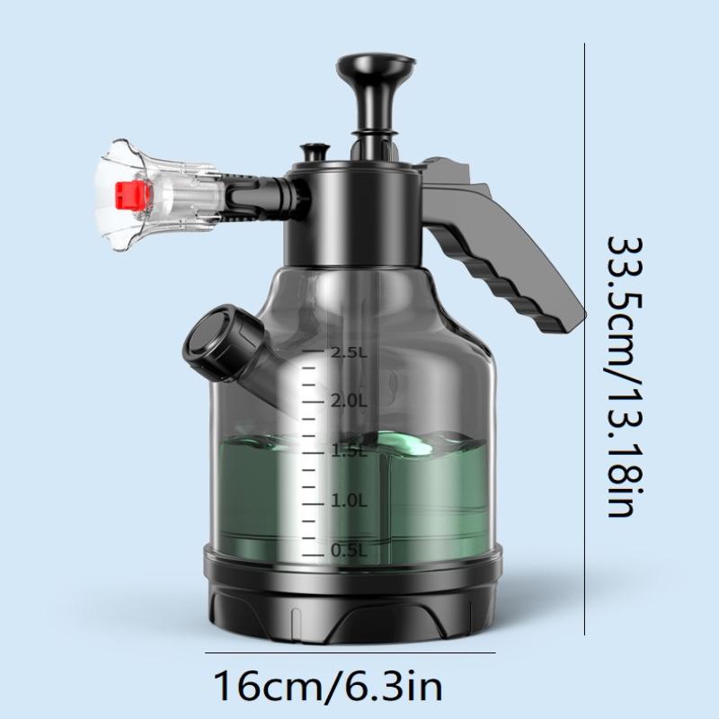 3L Hand Pump Foam Sprayer With 3 Types Of Nozzle Hand Pneumatic Foam Cannon Snow Foam Car Wash Spray Bottle Car Window Cleaning