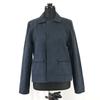 Les Prairies De Paris France Sten Collar Buttonless Jacket Women’s 1 S Navy Coats
