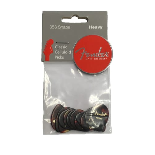 Fender 358 Shape, Shell, Heavy Picks (12)