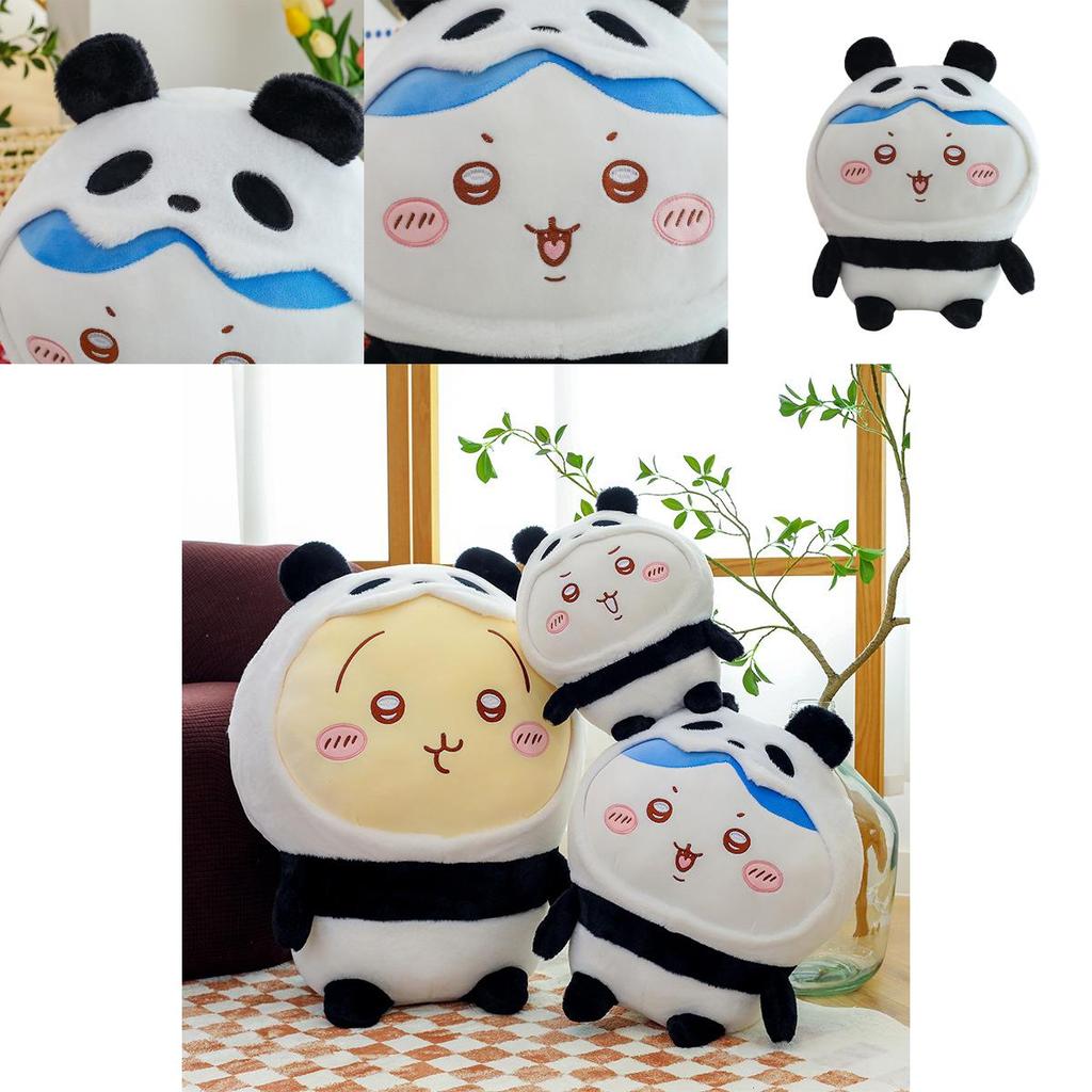 Chiikawa Panda Plush Toy Doll With Soft Pp Cotton Filling For Kids' Bedroom Decor