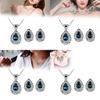 Sparkling Crystal Earring Necklace Collection With Electroplated Finish For Giftgiving