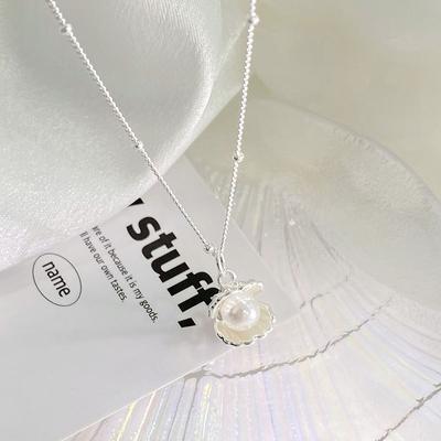 Collier de perles de coquillage, nouvelle collection été, léger, luxueux, haut de gamme, style décontracté, chaîne pour femmes